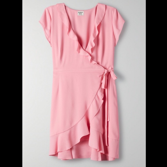 Aritzia - Sunday Best Savoy Dress - Gemini Pink - Picture 1 of 7